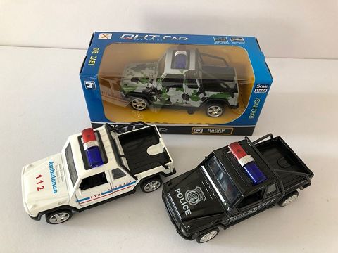 1:32 mercedes-benz G63 alloy recovery police car, 2 doors, (window box, 1 style, 1 color mixed)