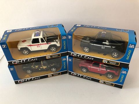 1:32 mercedes-benz G63 alloy jai + Russian car, 2 doors open, (window box, 1 style, 1 color mixed)