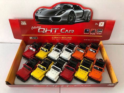 1:32 the herder opens on the alloy return cart, with 2 doors and sound and light in the front and inside lights (1 style, 3 colors mixed with 12 pieces in one display box)