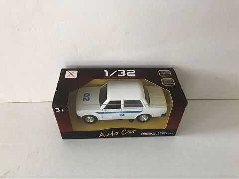 1:32合金回力老爷车拉达俄文消防车,开门，（开窗盒,1款各3色混装）