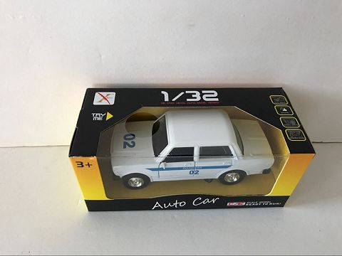 1:32 alloy recovery old car lada Russian fire engine, door opening, sound and light in front light (window box,1 style, mixed with 3 colors)