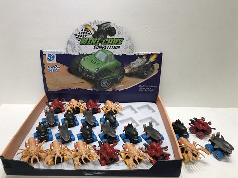 24只/盒回力动物车(彩色轮）