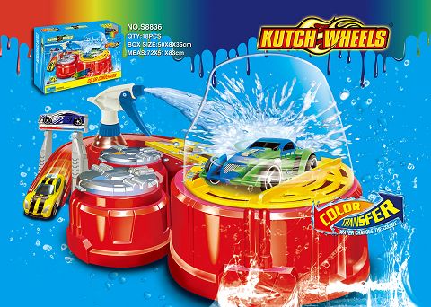 Temperature-sensitive color-changing alloy car track [including 1 color-changing car]