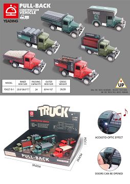 Alloy car with light and music door (6 mixed)