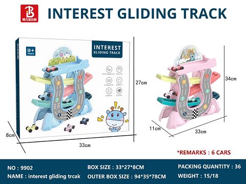 DIY glide rail car
