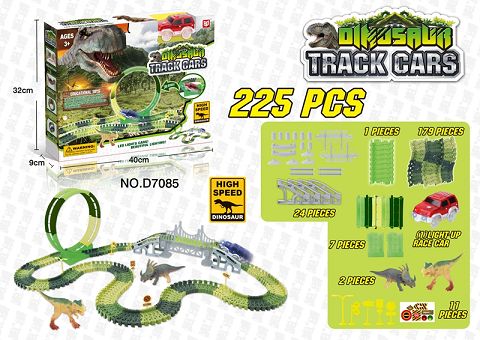 Dinosaur park assembled rail car (DIY)