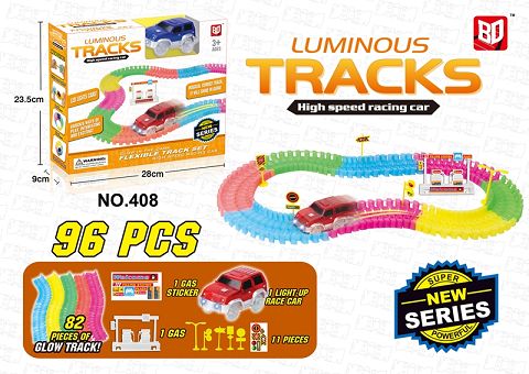 Luminous assembled rail car (DIY)