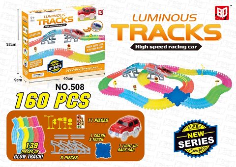 Luminous assembled rail car (DIY)