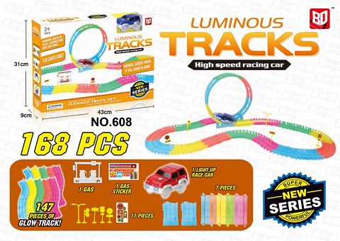 Luminous assembled rail car (DIY)