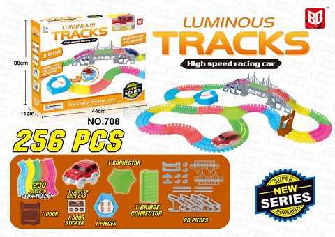 Luminous assembled rail car (DIY)
