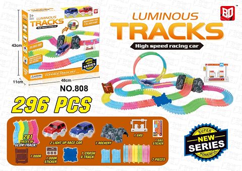 Luminous assembled rail car (DIY)