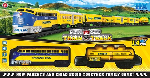 High-speed electric light and music track car