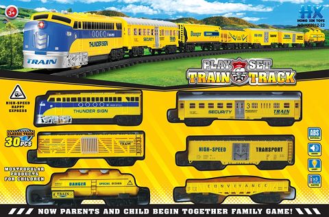 High-speed electric light and music track car