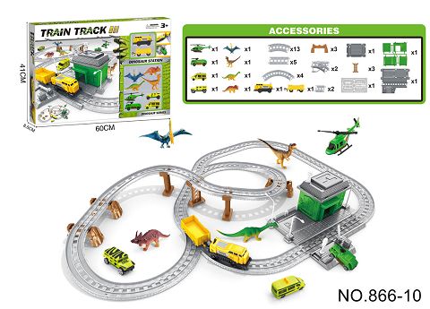Electric Train Rail Car Set (Dinosaur Series)