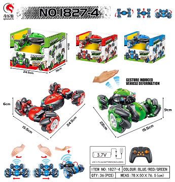 1:18 Twist-Transformer car [Conventional remote control] McNamum Wheel (transverse)