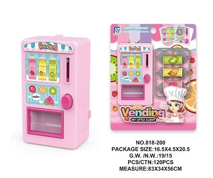 Cartoon pink mini vending machine