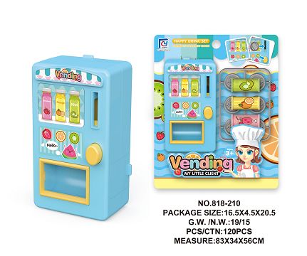 Cartoon blue mini vending machine
