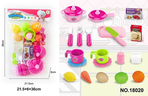 Tableware in PVC card bag