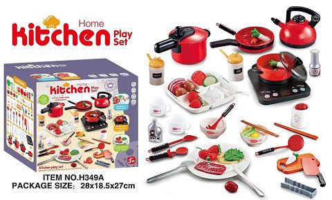Kitchenware set with three themes and 53 pieces
