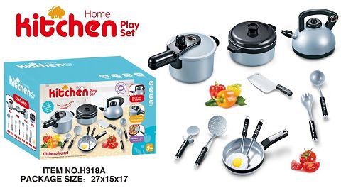 Silver kitchen set of 12 pieces