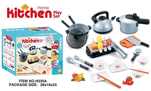 Silver kitchen set with 35 pieces