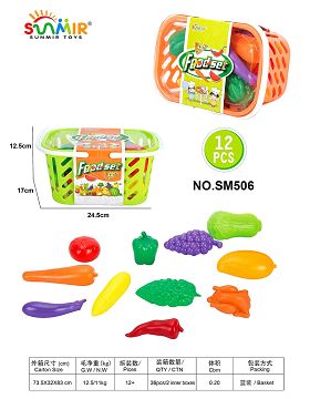 Fruit & vegetables & food basket