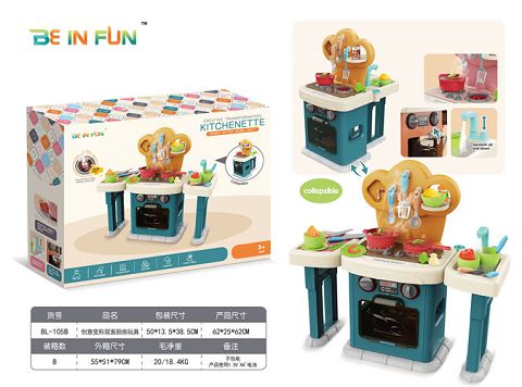 Creative transformation of double-sided kitchen toys