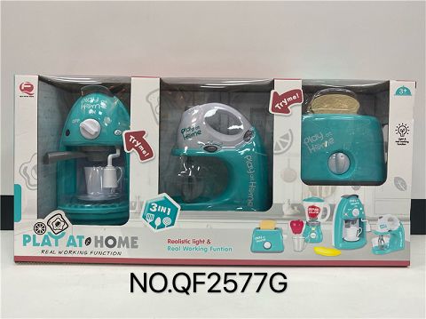 Light green three in one combination of small appliances