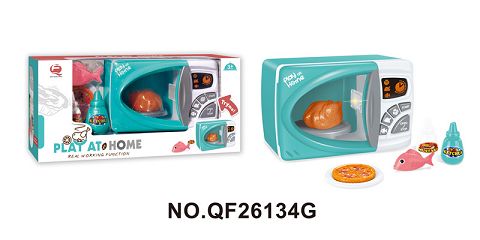 Light green microwave oven