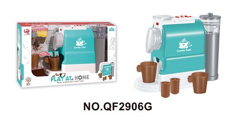 Light green capsule water coffee machine