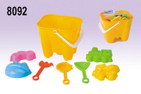 BEACH BUCKET SHOP 8PCS