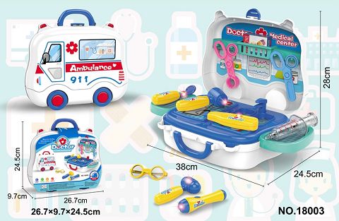 Medical equipment light suitcase set