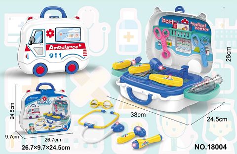 Medical equipment light sound suitcase set