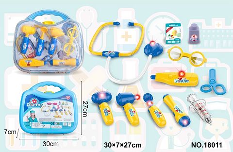 Medical equipment, light and sound, portable suitcase set