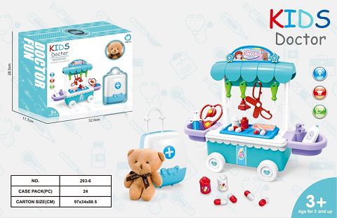 MEDICAL DESK WITH LIGHT MUSIC PULL-BAR BOX DOLL