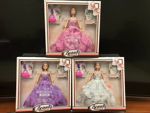 11.5寸寸开窗盒精品婚纱带配件活动身体芭比娃娃