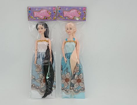 11.5寸多关节长发娃娃2色