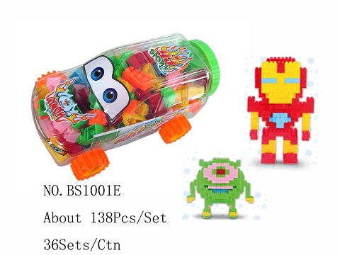 车体装乐高式颗粒积木约138PCS