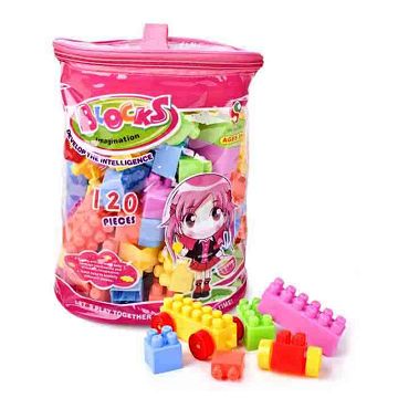 女孩小颗粒积木120PCS