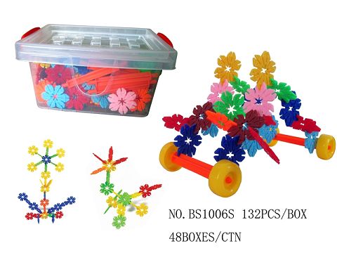 4.4CM雪花片带轴132PCS