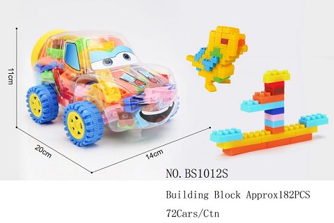 小赛车瓶小积木颗粒约182PCS