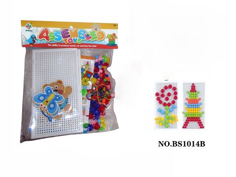 蘑菇钉拼图积木约123PCS