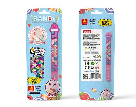 儿童积木手环（粉红）-Children's building block Bracelet六款混装/每款80包