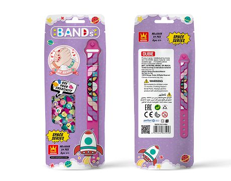 儿童积木手环（洋红）-Children's building block Bracelet六款混装/每款80包