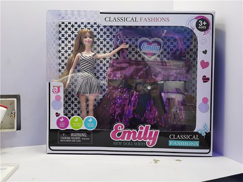 EMILY11.5寸，模特身体注塑脚，时尚大包系列