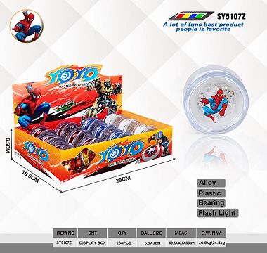 6.5x3Cmyoyo Ball (Spiderman)
