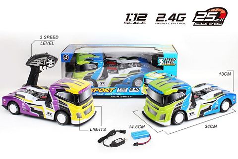 1:12 PVC 2.4G变档遥控货柜车
