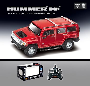 1:24 large wheel with front and rear lights four-way remote control car