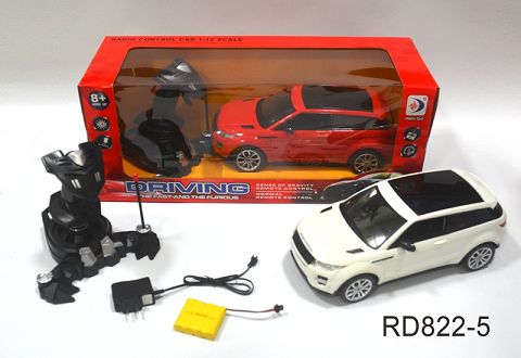1:12 手摇遥控器 极光仿真遥控车 前进 后退 左转 右转 停止 2色混装