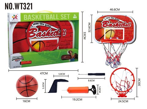 Hanging basketball board